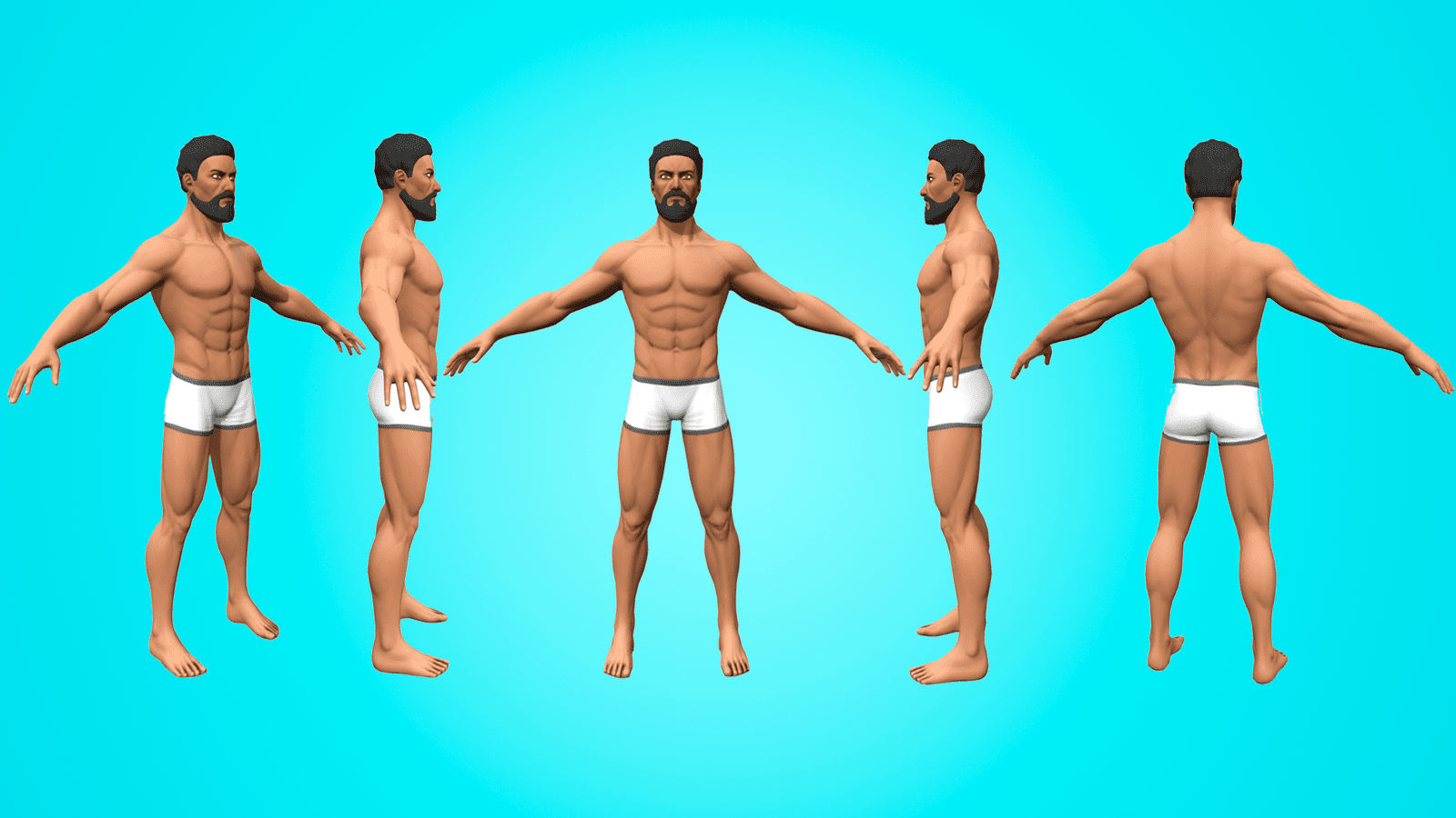 JOHAR - GREAT RIGGED 3D CHARACTER CARTOON- Base Mesh - Image 2