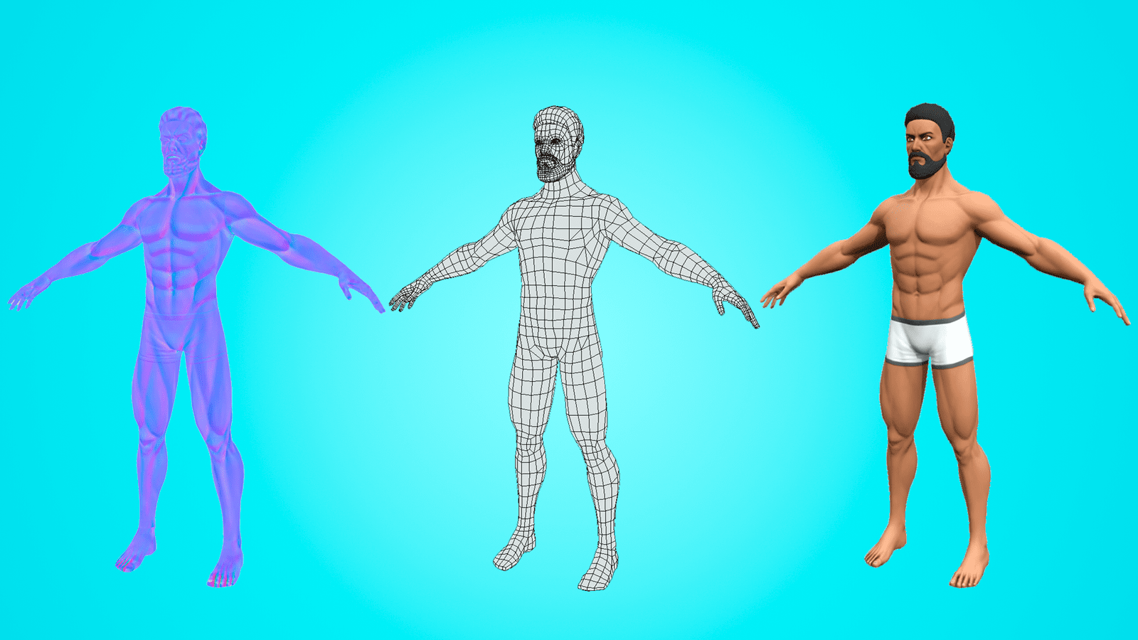 JOHAR - GREAT RIGGED 3D CHARACTER CARTOON- Base Mesh - Image 3