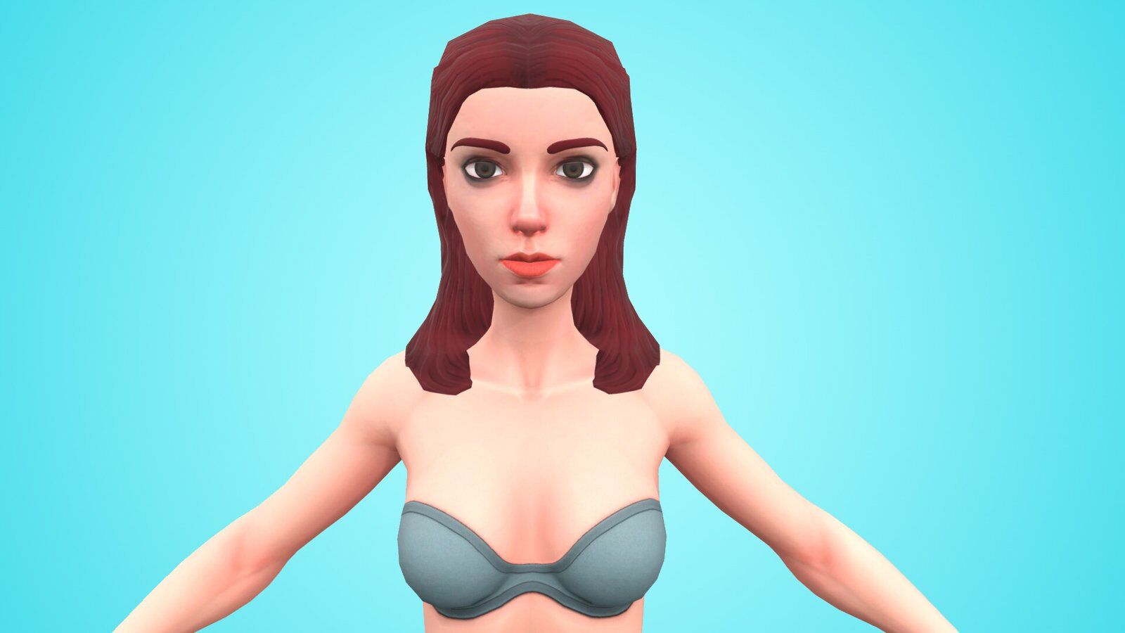 FEMALE BASE MESH-ALINE- NEW RIGGED 3D CHARACTER! - Image 4
