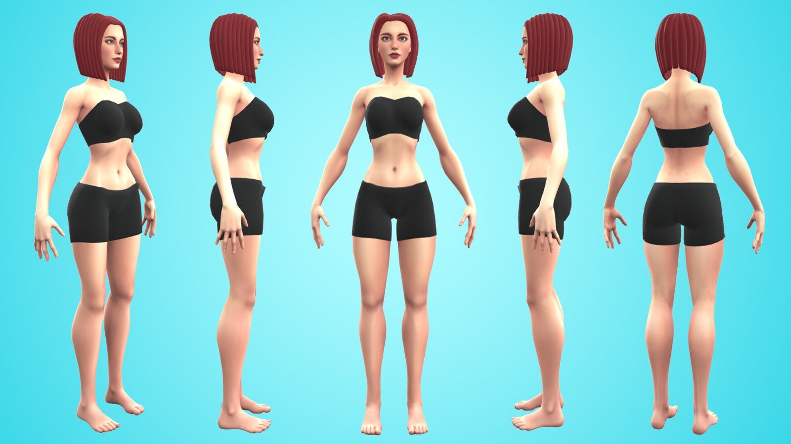 FEMALE BASE MESH -RUTH- AMAZING 3D CARTOON CHARACTER - Image 2