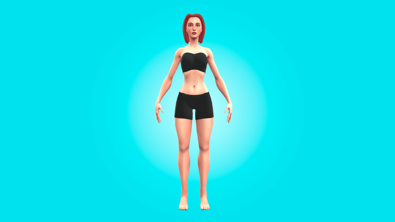 FEMALE BASE MESH -RUTH- AMAZING 3D CARTOON CHARACTER