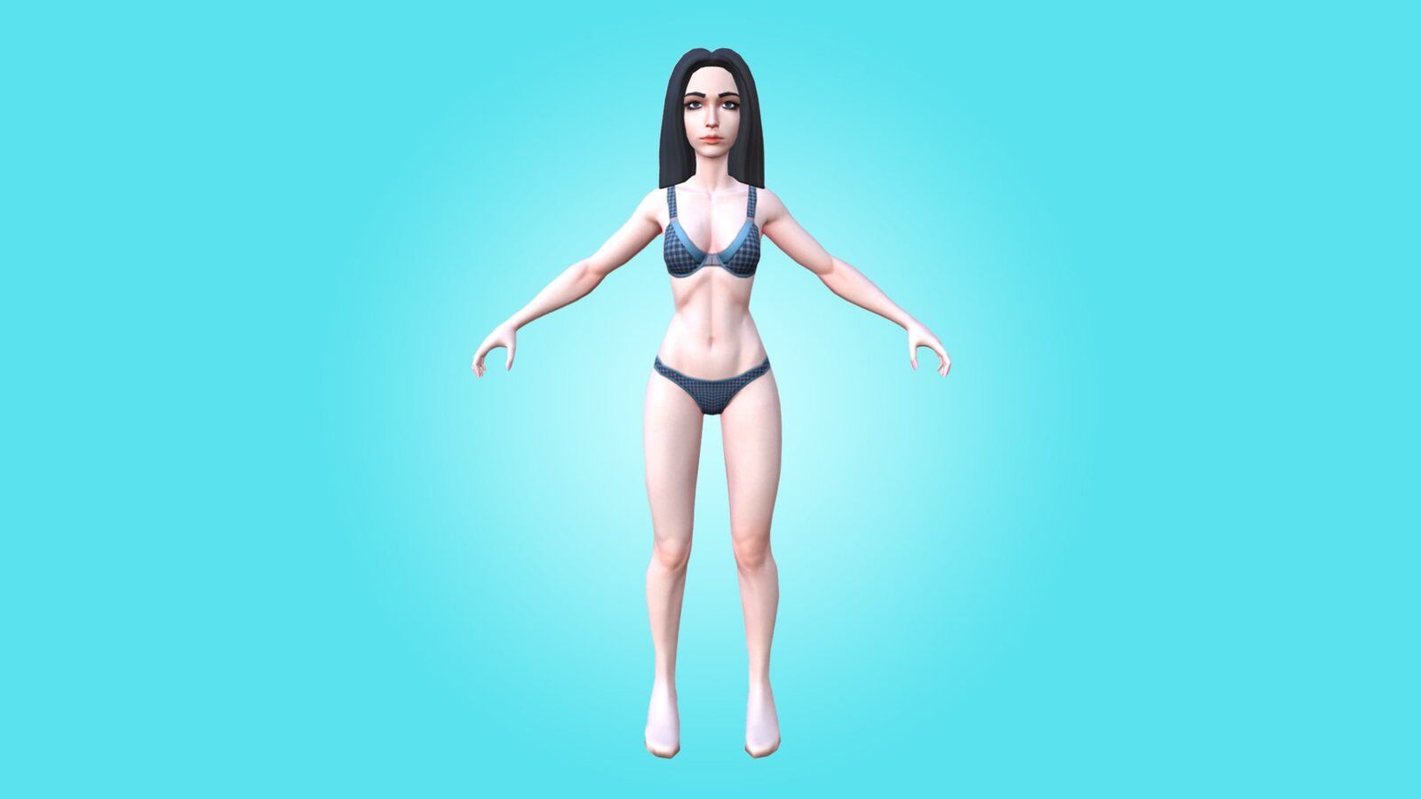 FEMALE BASE MESH -KARINA- NEW RIGGED 3D CHARACTER!