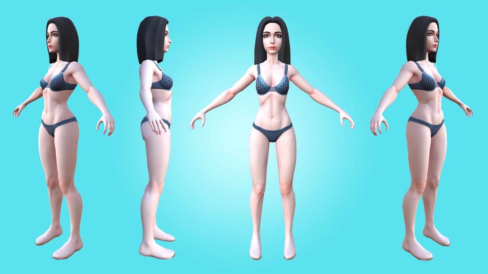 FEMALE BASE MESH -KARINA- NEW RIGGED 3D CHARACTER! - Image 2