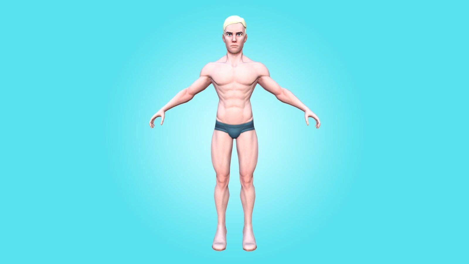 MALE BASE MESH - SMITH - AWESOME CARTOON 3D CHARACTER