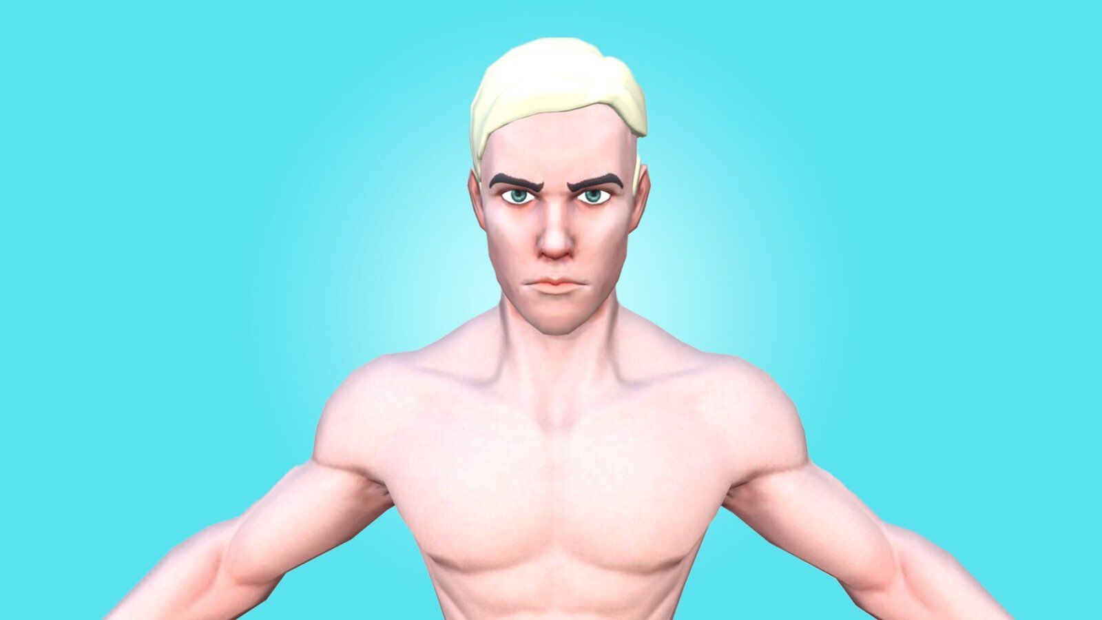 MALE BASE MESH - SMITH - AWESOME CARTOON 3D CHARACTER - Image 3
