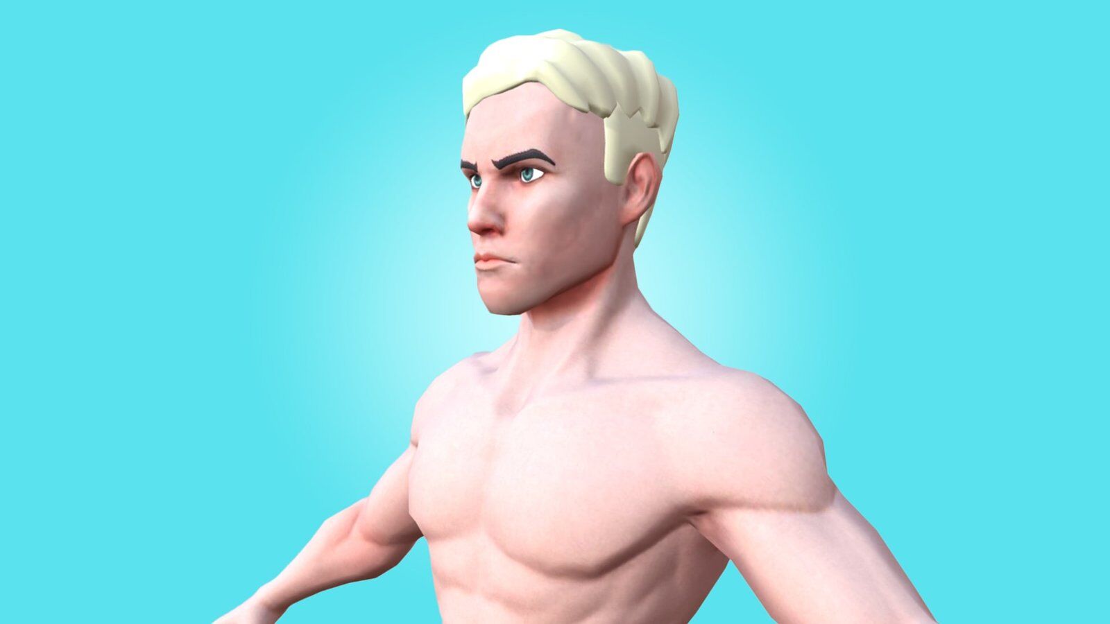 MALE BASE MESH - SMITH - AWESOME CARTOON 3D CHARACTER - Image 4