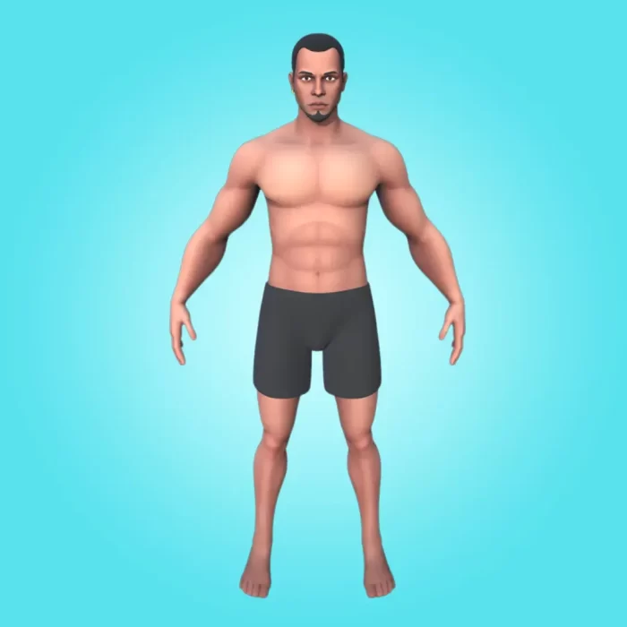 New Male 3D Character - Rigged