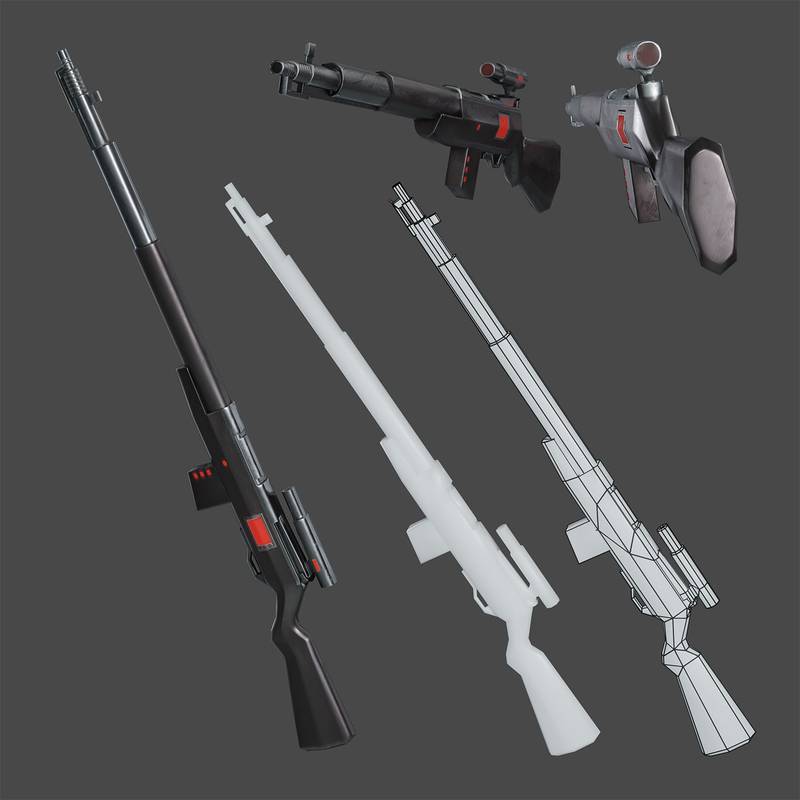 3d Weapon Models