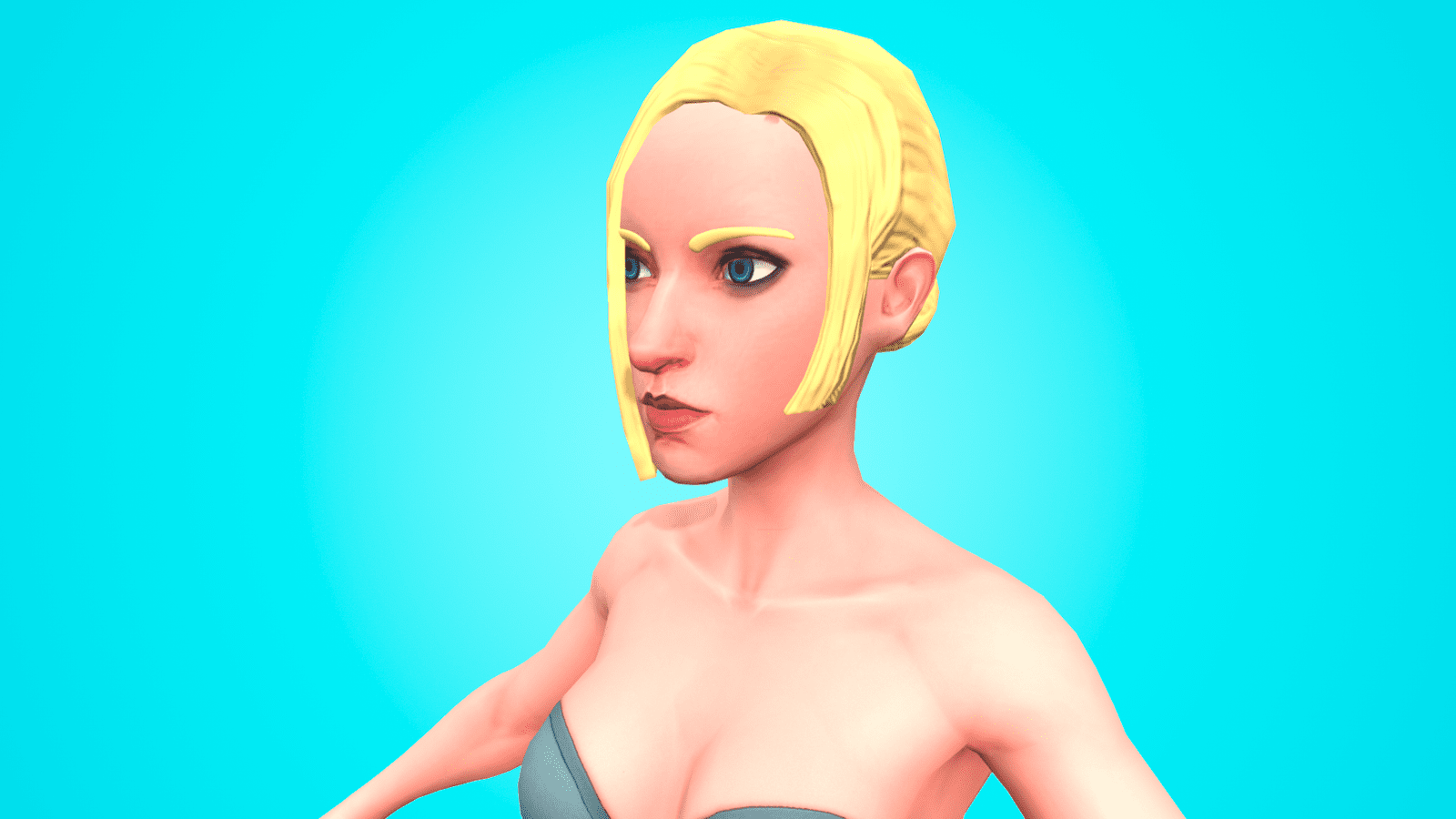 IMPRESIVE 3D CARTOON CHARACTER- BRIANNA- NEW RIGGED BASE MESH! - Image 5