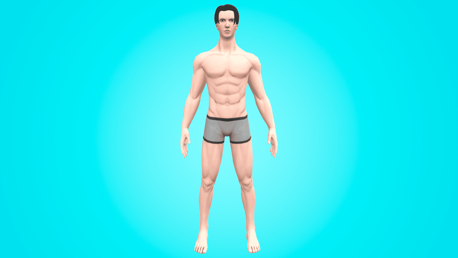 STYLIZED BASE MESH - LEVY - NEW 3D MALE CHARACTER!
