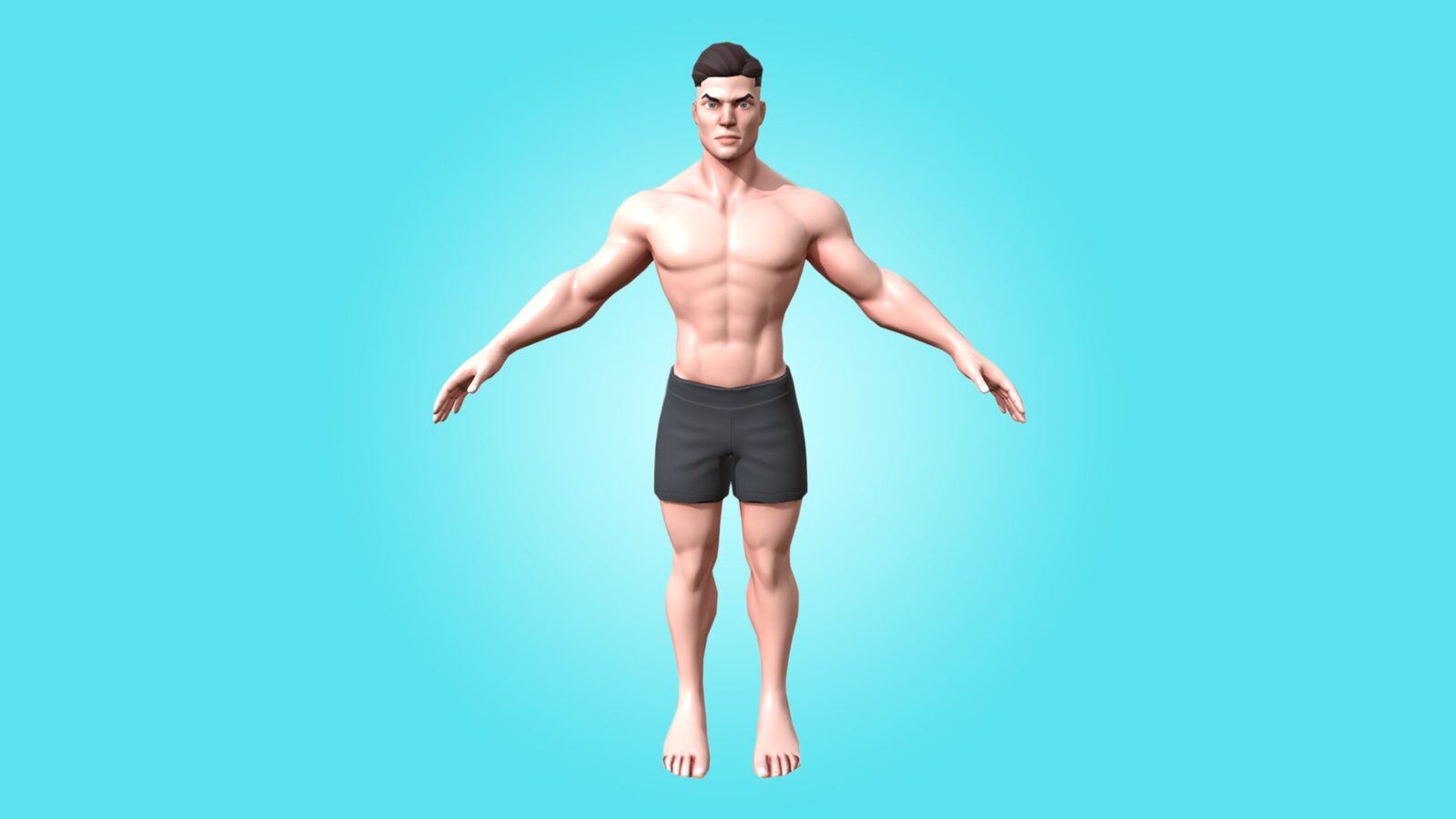 MALE BASE MESH - JAKE - AWESOME CARTOON 3D CHARACTER