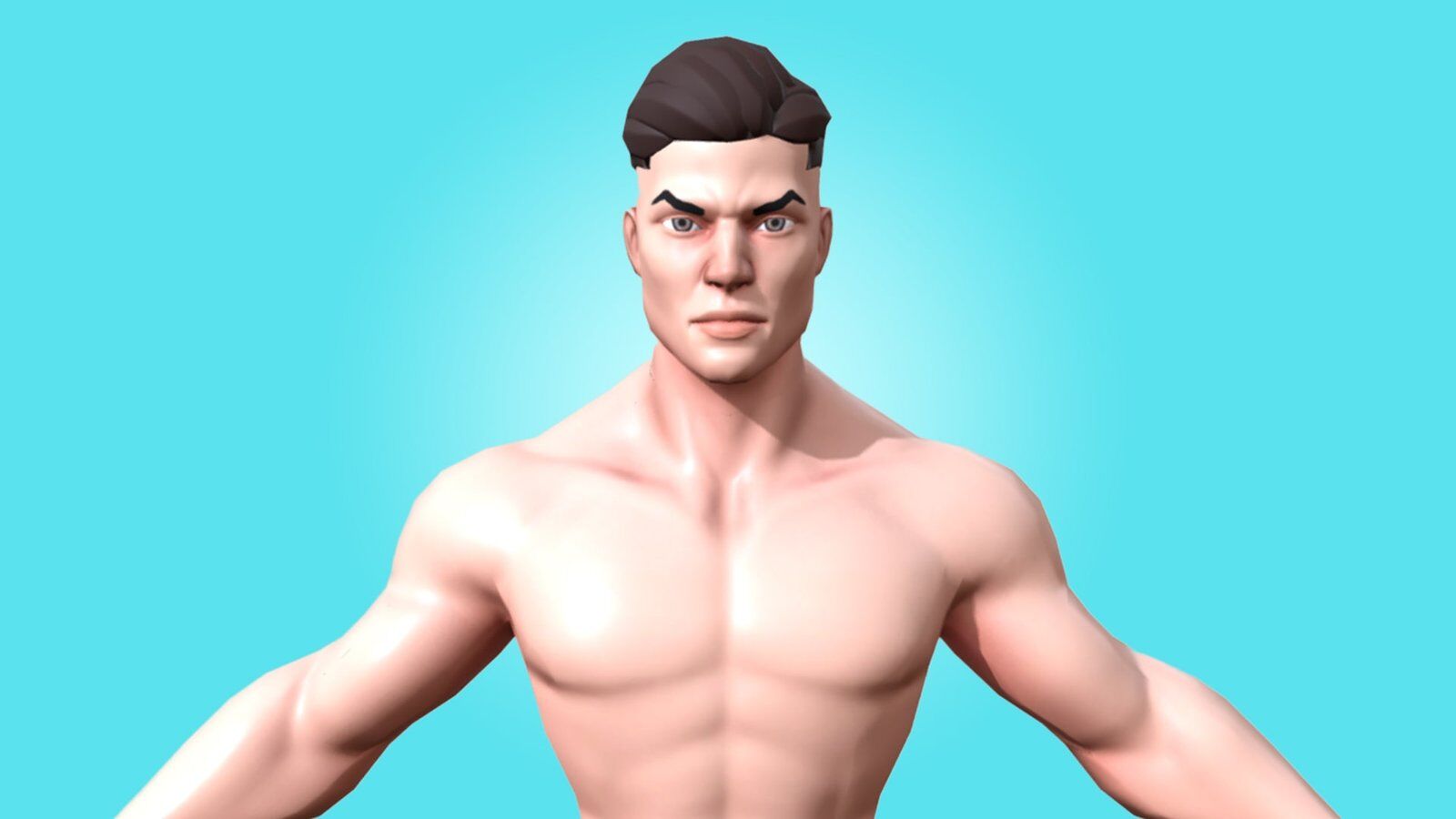 MALE BASE MESH - JAKE - AWESOME CARTOON 3D CHARACTER - Image 3