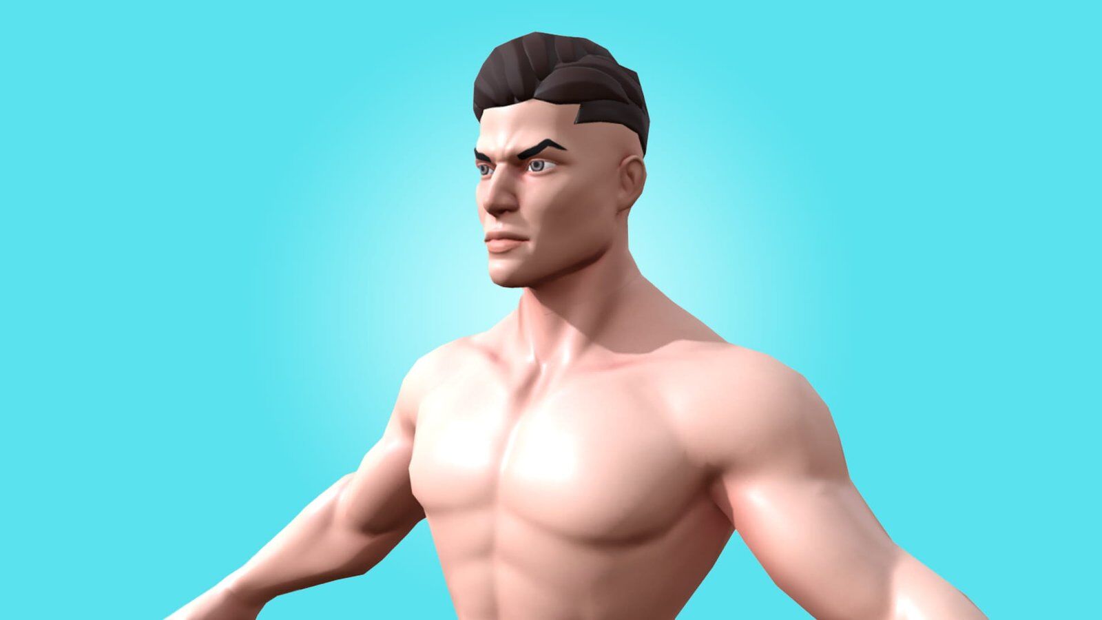 MALE BASE MESH - JAKE - AWESOME CARTOON 3D CHARACTER - Image 4