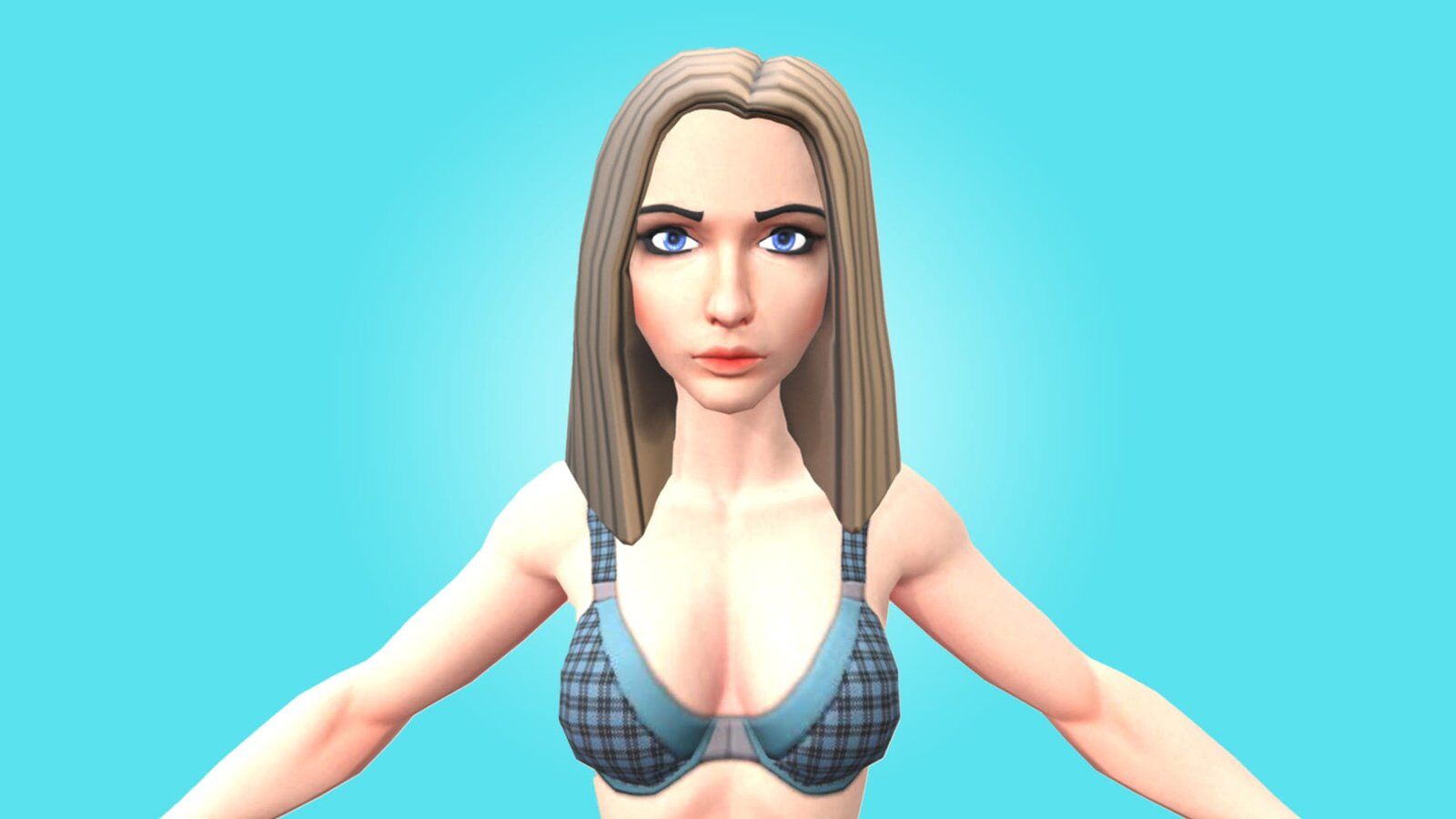 FEMALE BASE MESH NEW - 3D RIGGED CHARACTER - Image 4