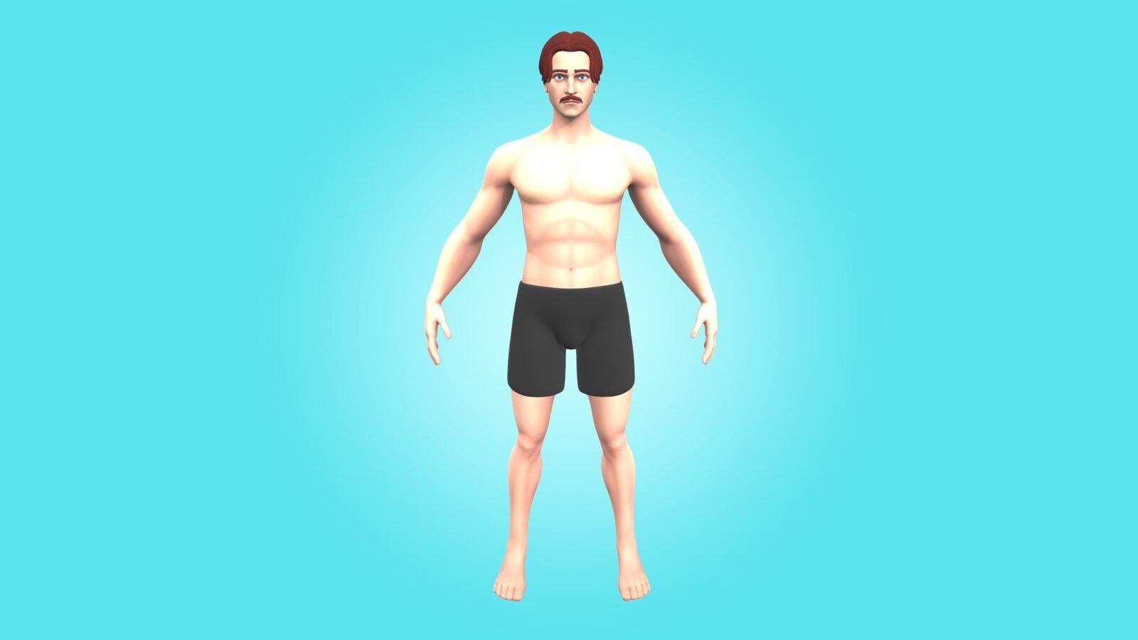 MALE BASE MESH - ROBERT - AWESOME CARTOON 3D CHARACTER