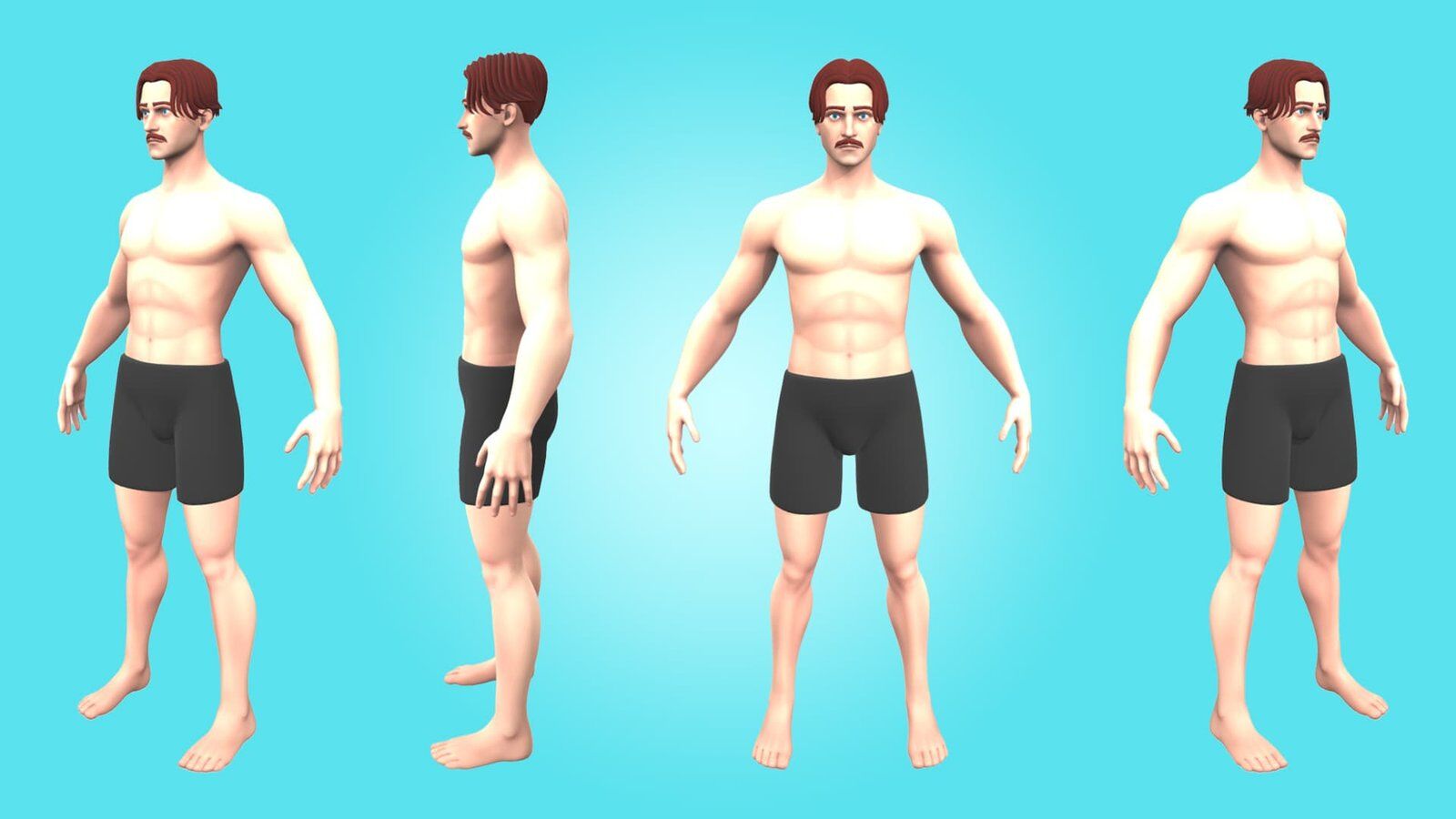 MALE BASE MESH - ROBERT - AWESOME CARTOON 3D CHARACTER - Image 2