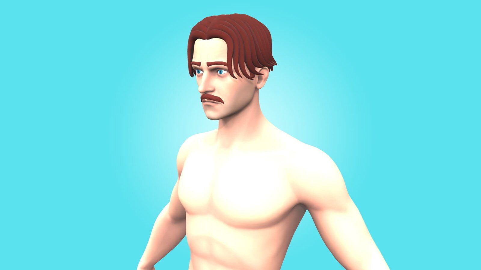 MALE BASE MESH - ROBERT - AWESOME CARTOON 3D CHARACTER - Image 4
