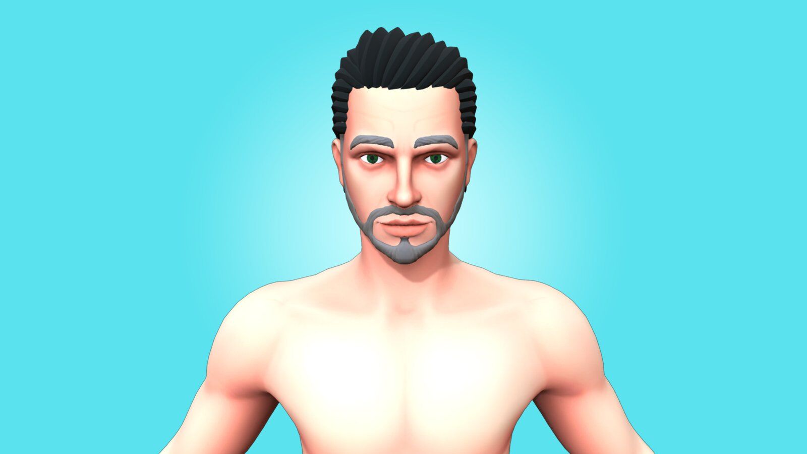 MALE BASE MESH – NIAM – 3D RIGGED CHARACTER - Image 3
