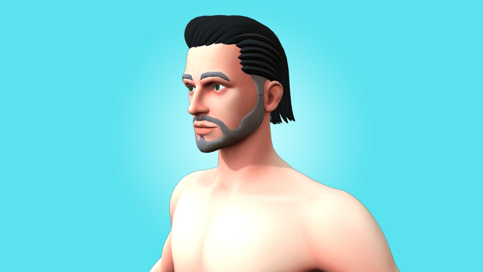 MALE BASE MESH – NIAM – 3D RIGGED CHARACTER - Image 4