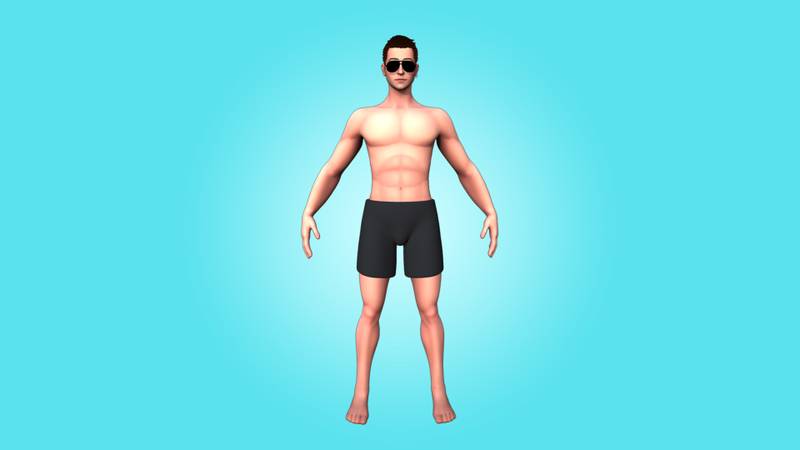 MALE BASE MESH - ROBERT - 3D RIGGED CHARACTER