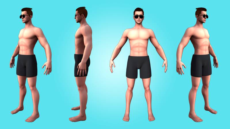 MALE BASE MESH - ROBERT - 3D RIGGED CHARACTER - Image 2