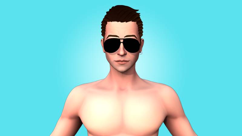 MALE BASE MESH - ROBERT - 3D RIGGED CHARACTER - Image 3