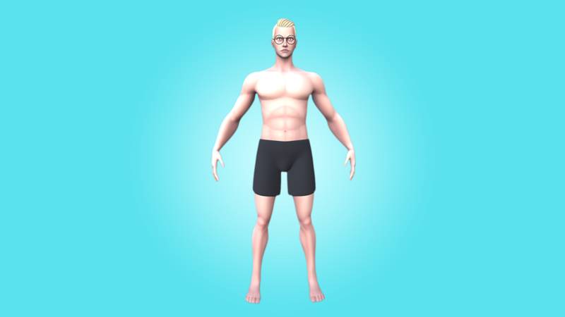 NEW MALE BASE MESH – JORL – 3D RIGGED CHARACTER