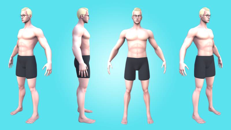 NEW MALE BASE MESH – JORL – 3D RIGGED CHARACTER - Image 2