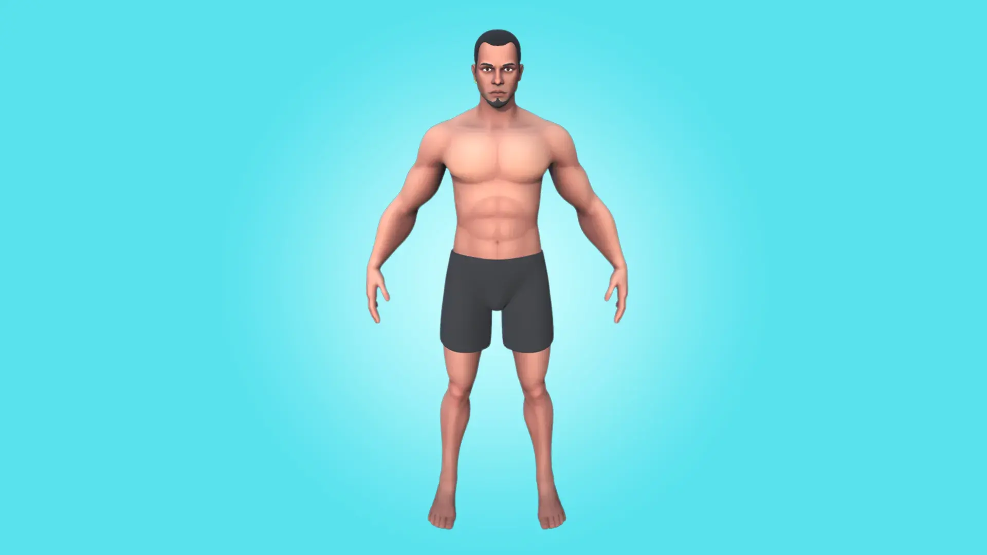 New Male 3D Character - Rigged